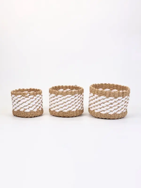 Корзины для хранения Craftel, набор 3 шт.: 15&times;13, 18&times;14, 21&times;15 см, ручной работы