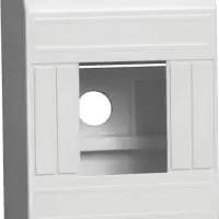 KREPTA 3 Корпус пластиковый КМПн 1/4 IP20 белый IEK