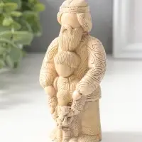 Статуэтка "Опора рода" 13х5 см, бежевый с эф. состаривания