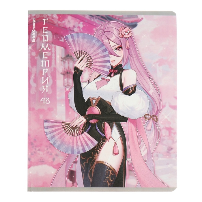 Комплект предметных тетрадей 48 листов, 12 штук, ErichKrause Комплект предметных тетрадей 48 листов, 12 штук, ErichKrause "Manga", мелованный картон, блок офсет белизна 100%, инфо-блок