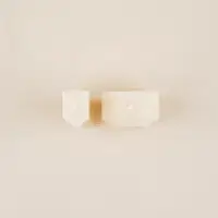 Свеча декоративная, 9.3&times;8&times;2 см, воск, бежевая