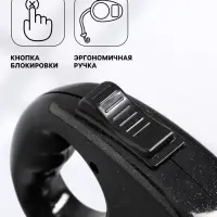 Рулетка, 3 м, до 11.5 кг, эргономичная, чёрная