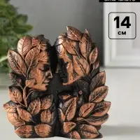 Фигурка декоративная &laquo;Чувства&raquo;, гипсовая, 14&times;13&times;3 см, бронза винтаж