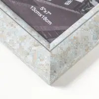 Фоторамка пластик 13х18 см "Марокканская мозаика" оттенки голубого 23х18х2 см