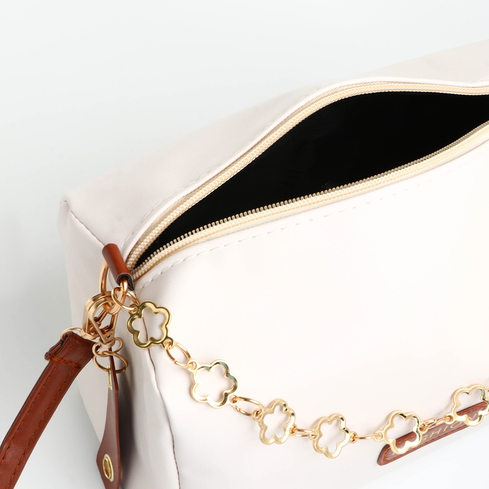 Сумка кросс-боди на молнии, цвет белый Сумка кросс-боди на молнии, цвет белый