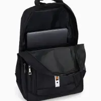 Рюкзак, 2 отдела на молнии, 4 кармана, 37&times;17&times;54 см, чёрный