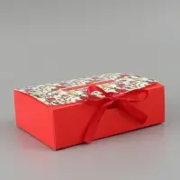 Коробка подарочная складная, упаковка, &laquo;С 8 марта&raquo;, 16.5&times;12&times;5 см, БЕЗ ЛЕНТЫ