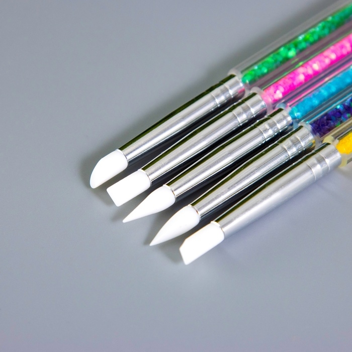 Инструменты для моделирования и придания формы  Инструменты для моделирования и придания формы "Блёстки" набор 5 шт 15,5 см