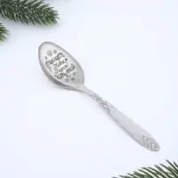 Ложка сувенирная с гравировкой &laquo;Счастливого нового года!&raquo;, 3 х 14 см