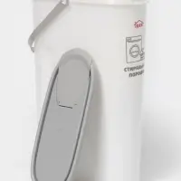 Контейнер для стирального порошка, 5 л, 11&times;24.6&times;32 см, серый