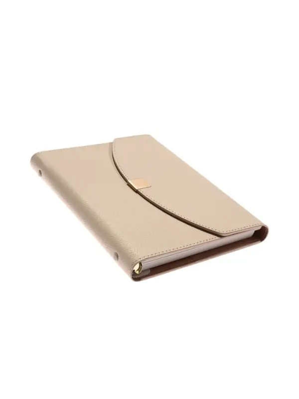 Органайзер на кольцах, A5, с клапаном, 80л, линия, к/зам, Бежевый Органайзер на кольцах, A5, с клапаном, 80л, линия, к/зам, Бежевый