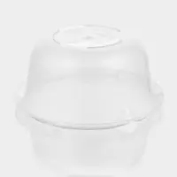 Миска с мерным делением, 4 л, пластик, прозрачная