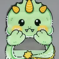 Пакет подарочный, с zip-lock застежкой &laquo;Динозаврик&raquo; с окном, 17&times;20+3 см