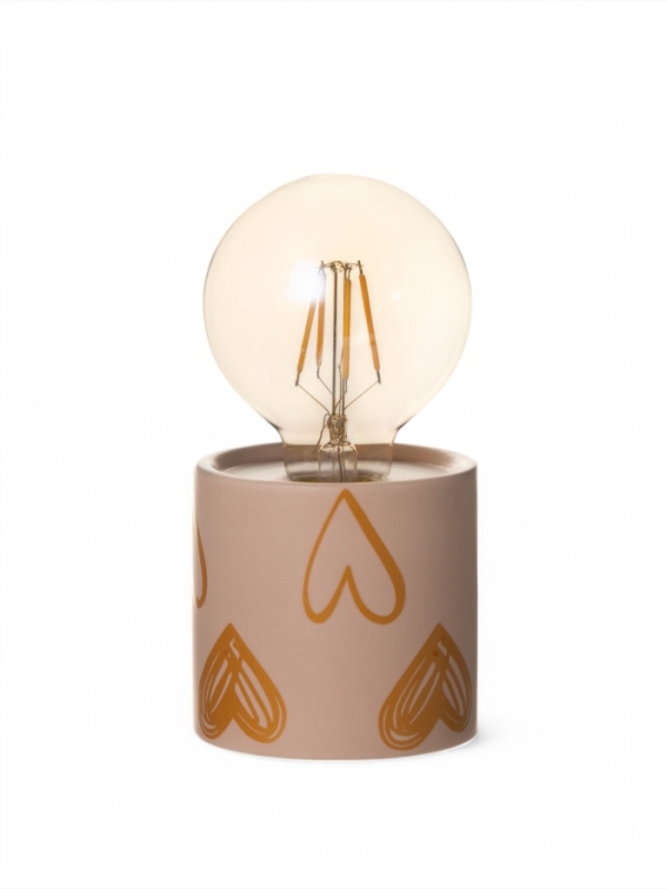 Светильник Светильник "Цилиндр" большие сердца LED 2хАА 8,5х8,5х17см