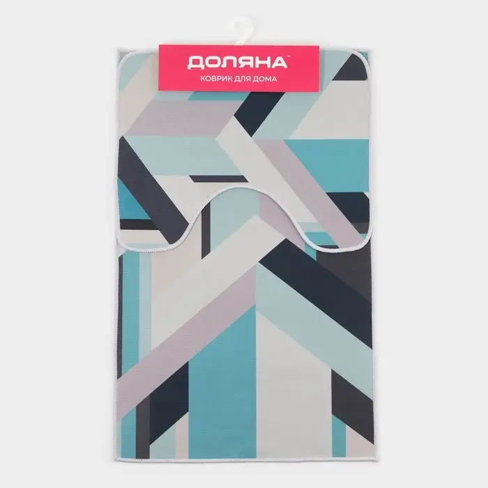 Коврики для ванной и туалета Доляна &laquo;Свэч&raquo;, 2 шт., 50&times;80 см, 40&times;50 см
