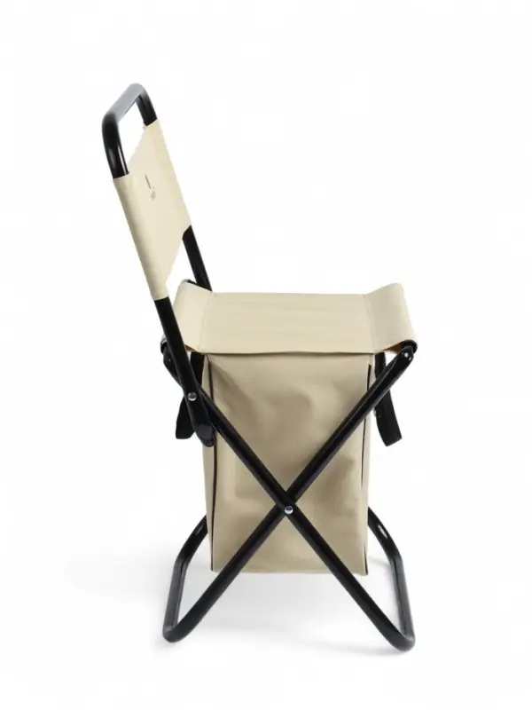 Стул туристический maclay, 28&times;35&times;58 см, до 90 кг, с сумкой, складной, со спинкой, серый