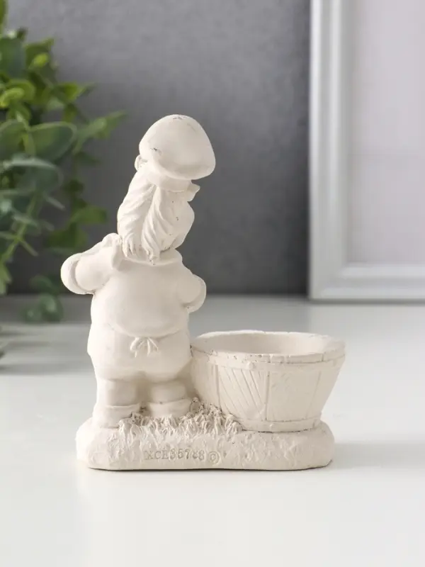 Фигура с подставкой для мелочей «Шеф повар», 11×9.5×5.5 см, натуральный