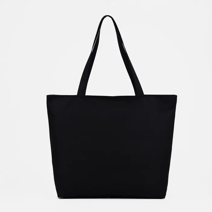 Сумка - шоппер &laquo;Париж&raquo;, на молнии, с подкладкой, 42&times;9&times;32 см, чёрная