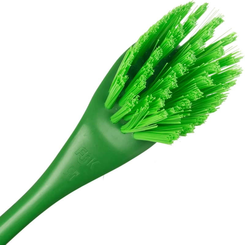 Щетка для мытья посуды FBK,удлинненная полужесткая 225х35мм зеленая 10466-5