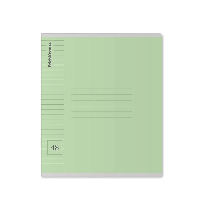 Тетрадь 48 листов в линейку, ErichKrause "Классика Visio", обложка мелованный картон, блок офсет 100% белизна, МИКС