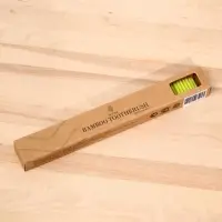 Бамбуковая зубная щётка Biocase, мини, жёлтая
