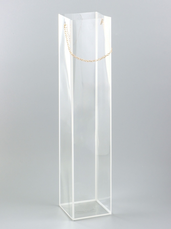 Переноска для цветов из PVC, белая, влагостойкая, 50х10х10см