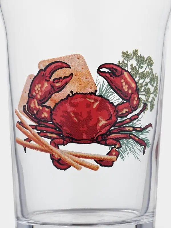 Пивной бокал &laquo;Деликатес&raquo;, 570 мл, стекло, рисунок МИКС