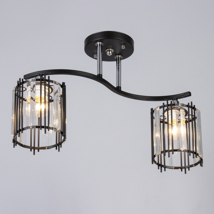 Люстра Люстра "Астрила" 2хЕ27 40Вт черный 45,5х12,5х28,5см BayerLux