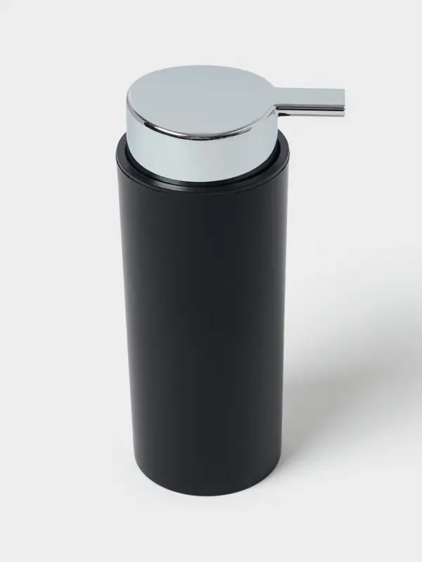 Аксессуары для ванной SAVANNA &laquo;Сильва&raquo;, 6 предметов, дозатор, мыльница, 2 стакана, ёршик, ведро, чёрные