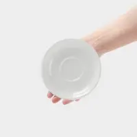 Блюдце Hanna Kn&ouml;vell, d=14 см, к чашке 150 мл штабелируемой, фарфор, белое