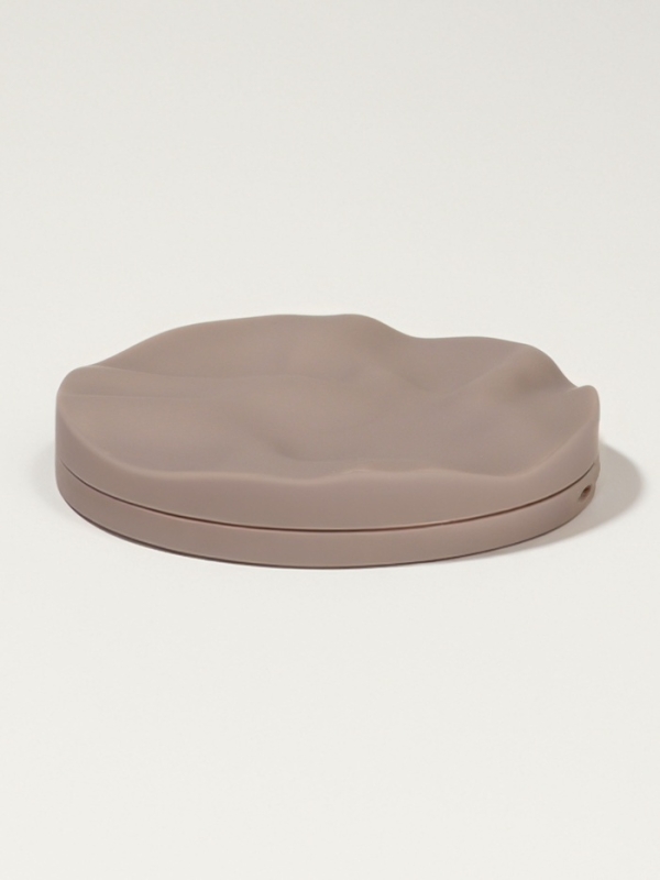 Зеркало складное «Волны», d = 7,5 см, цвет матовый бежевый Зеркало складное «Волны», d = 7,5 см, цвет матовый бежевый