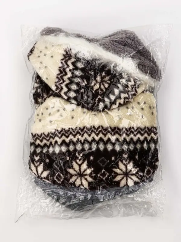 Комбинезон Комбинезон "Лапландия", с подкладом, размер S (ДС 25, ОГ 35, ОШ 25см), серый/бордо