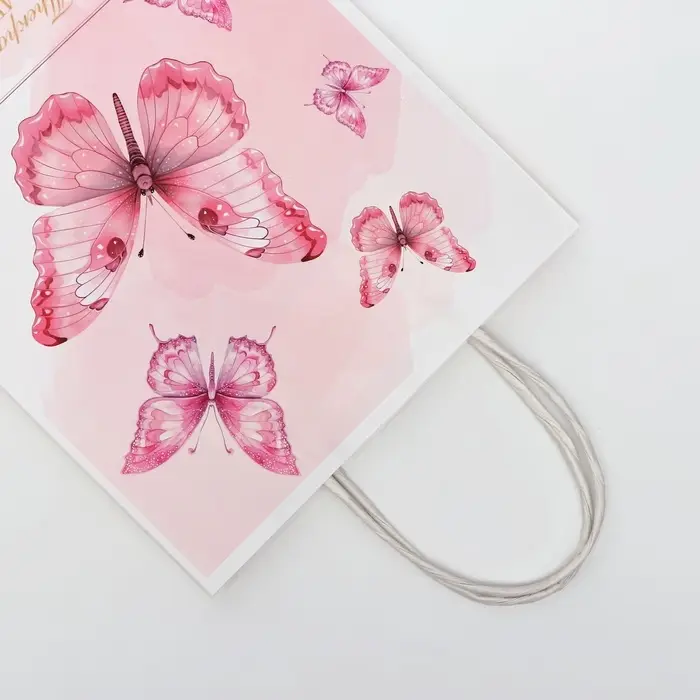 Пакет подарочный крафтовый «Прекрасных моментов» 18×8×25 см, 120 г/м² Пакет подарочный крафтовый «Прекрасных моментов» 18×8×25 см, 120 г/м²