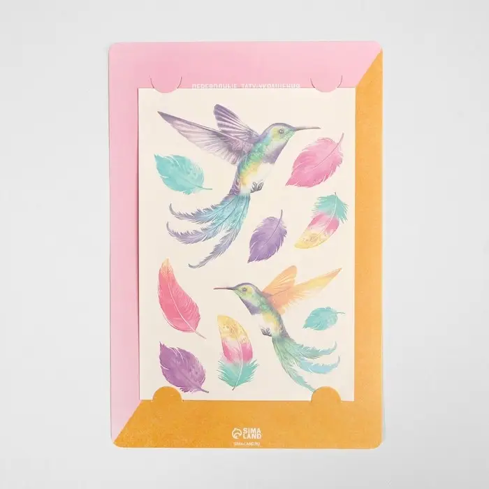 Наклейки‒тату Colibri, 14 × 21 см Наклейки‒тату Colibri, 14 × 21 см
