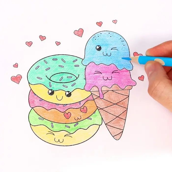 Цветные карандаши, 12 цветов, трехгранные, &laquo;Синий трактор&raquo;