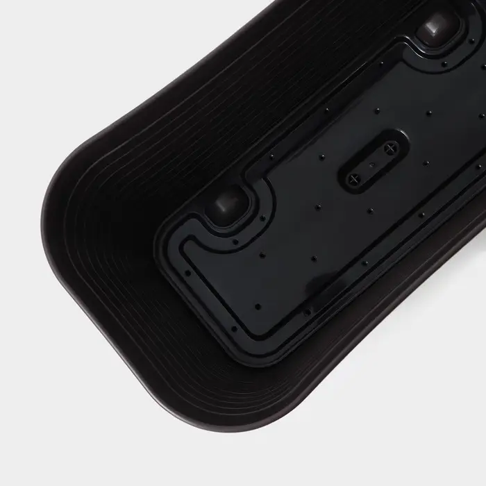 Ящик для цветов балконный &laquo;Ротанг&raquo;, 12 л, 57.5&times;18&times;16 см, пластик, коричневый