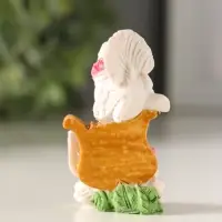 Полистоун голуби в розовом венке 6*4 см