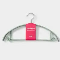 Плечики - вешалки для одежды Доляна &laquo;Мята&raquo;, 42&times;20 см, 3 шт., антискользящее покрытие, зелёные