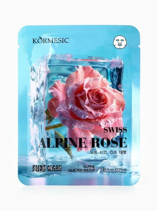 Маска тканевая для лица KORMESIC &laquo;Альпийская роза&raquo;, увлажняющая, 25 мл