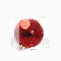 Ёлочный шар &laquo;Диско&raquo;, d=15 см, красный