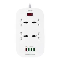 Сетевой фильтр на 4 розетки + 4USB SC4407 EU LDNIO белый