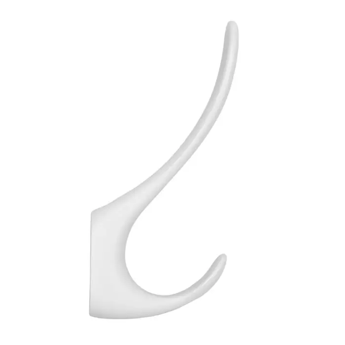 Крючок мебельный CAPPIO HEEL, двухрожковый, цвет лунный серый