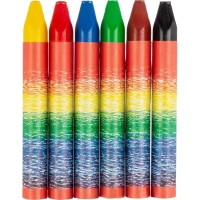 Мелки восковые Луч Кроха 6цв трехгранные 12С 870-08