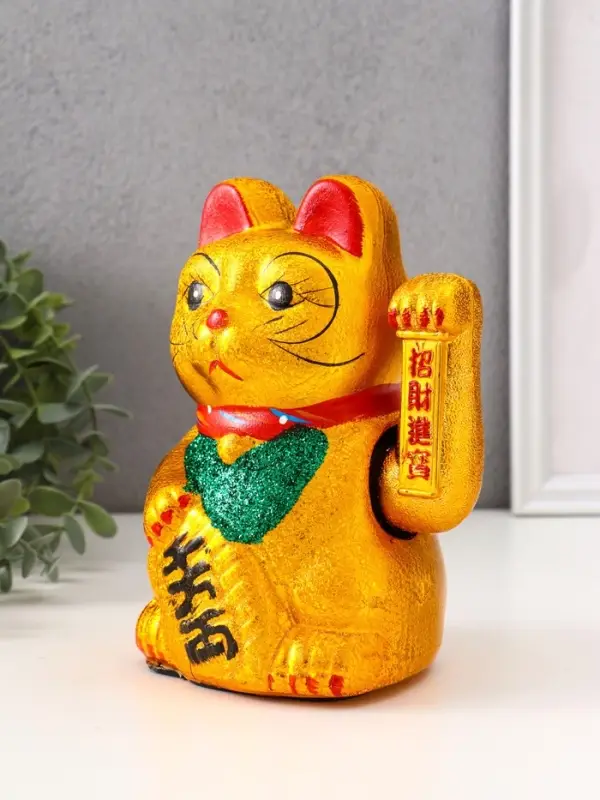 Маятник настольный антистресс &laquo;Манэки-нэко&raquo;, керамика, h=17 см