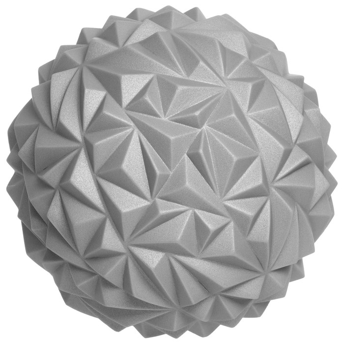 Массажный мяч ONLYTOP «Полусфера», d=16 см, цвет серый Массажный мяч ONLYTOP «Полусфера», d=16 см, цвет серый