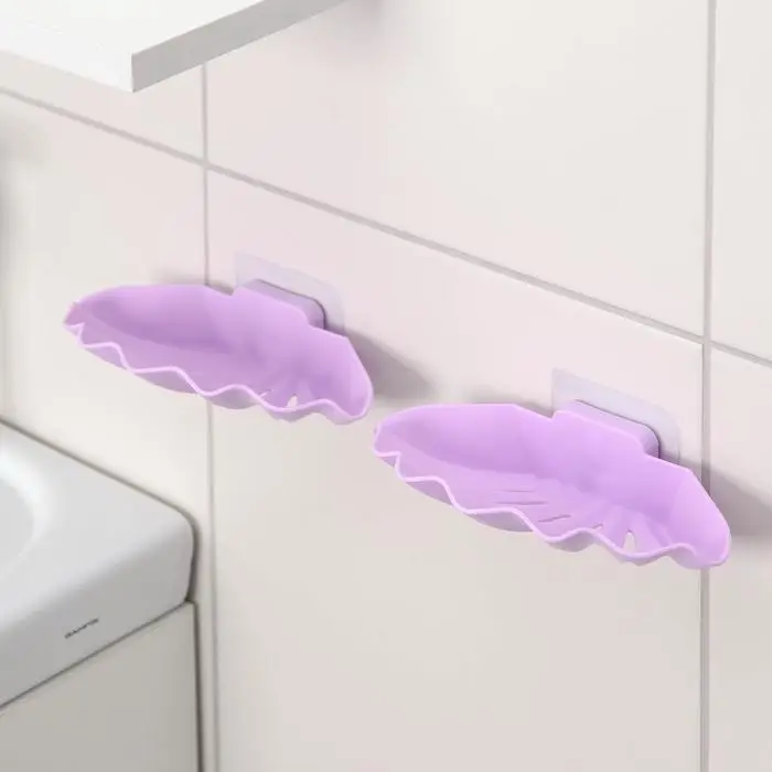 Набор мыльниц на липучке «Ракушка», 2 шт, 16×8,5×3,5 см, цвет МИКС