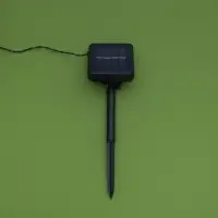 Гирлянда &laquo;Нить&raquo;, 4.5 м, уличная, с насадками &laquo;Шарик&raquo;, IP44, 30 LED, 2 режима, солнечная батарея, тёмная нить, свечение жёлтое