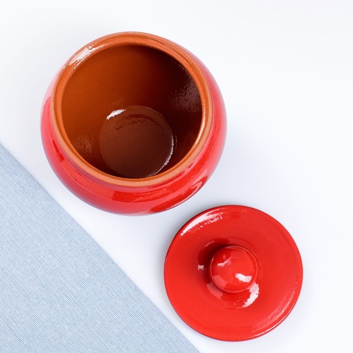 Горшок для жаркого  Горшок для жаркого "Классика" 0,9л красный