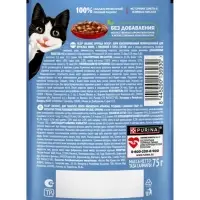 Влажный корм Felix Природа вкуса для кошек, говядина, 75 г