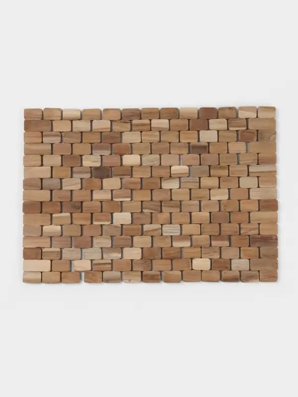 Коврик из тикового дерева, 40&times;30&times;0.7 см